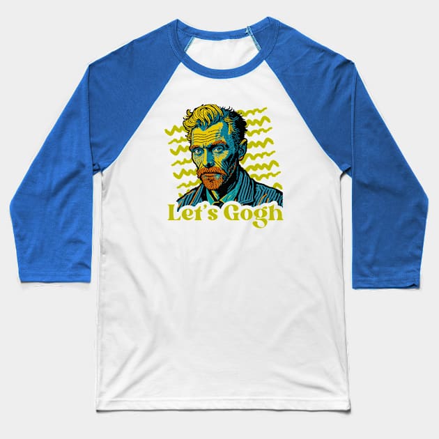 Let's Gogh // Funny Vincent Van Gogh Parody // Let's Go Baseball T-Shirt by SLAG_Creative